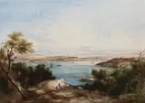 Sydney From Robertson’S Point by Conrad Martens, 1853, oil on canvas, sold Aug 2015