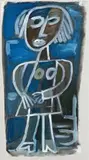 Woman Standing No. 1 by Tony Tuckson, 1952 - 1956, oil on canvas laid onto canvas, sold Aug 2015