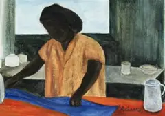 Islander Interior by Ray Crooke, gouache on paper, offered Aug 2015
