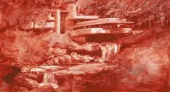 Venetian Red (Falling Water) by Stephen Bush, 1995, oil on canvas, offered Aug 2015