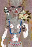 … She Appeared As A Lover Might … by Del Kathryn Barton, 2005, synthetic polymer paint, gouache, watercolour and ink on polyester canvas, sold May 2015