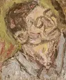 Head Of Heinz I by Leon Kossoff, 1997, oil on board, sold May 2015