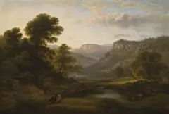 View At Matlock, Derbyshire by John Glover, c.1820s, oil on canvas, offered May 2015