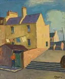 Steps At The Rocks by Roland Wakelin, 1963, oil on board, sold May 2015