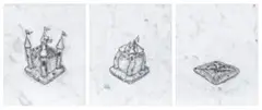Plans For My Kingdom (Black And White) by Alex Seton, 2010, graphite on marble, offered May 2015