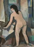 Nude In Interior by William Frater, oil on composition board, offered May 2015