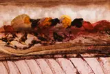 Central Australia Iv by Sidney Nolan, 1966-67, enamel on paper on board, offered May 2015