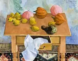 Back Garden Harvest by Donald Friend, 1985, watercolour on paper, sold May 2015
