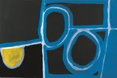 Untitled by Paddy Bedford, 2003, gouache on crescent board, sold Mar 2015