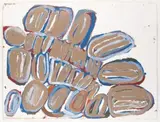 All The Jila by Jan Billycan, 2005, synthetic polymer paint on paper, sold Mar 2015