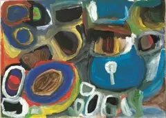 Untitled by Yata Gypsy Yadda, 1999, synthetic polymer paint on paper, sold Mar 2015