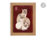 (JACQUES LEHMANN, DIT) Groupe de siamois by Jacques Nam, Panneau décoratif, sold Mar 2025
