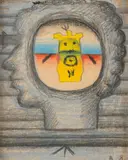 Autoportrait by Vladimir Yankilevsky, Mine de plomb et pastel, sold Mar 2025
