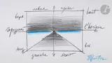 Repères spatiaux by Erik Vladimirovitch Boulatov, 2007, Mine de plomb et crayons de couleur, sold Mar 2025