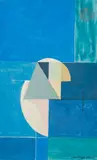 Composition abstraite by Zygmunt Dobrzycki, Gouache sur carton, sold Mar 2025