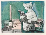 Place de la Concorde by Alice Halicka, 1955, Lithographie, sold Mar 2025