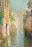 Canal à Venise by Alexandre Isailoff, Pastel, sold Dec 2024