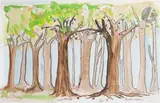 Hart Fruit - Fruit cœur by Fabrice Hyber, Aquarelle et fusain, sold Dec 2024