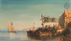 Bord de mer by Pierre Thuillier, Toile, sold Dec 2024