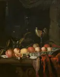 Nature morte aux fruits, aux huîtres et au nautile monté by Hendrik van Streek, Toile, sold May 2022