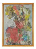 Composition by Pierre Wemaëre, Panneau, sold Apr 2022