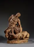 Centaure attaqué par un tigre by Marguerite Jeanne Carpentier, Terre cuite, sold Mar 2022
