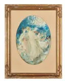 L'Orchestre by Antoine Calbet, Aquarelle et traits de crayon, sold Dec 2021