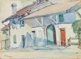 Vue d'une bâtisse by François Jacques, Aquarelle, sold Dec 2021