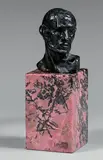 Buste d'homme de profil by Théophile-Adolphe Steinlen, Épreuve en bronze à patine noire, fonte d'édition ancienne à cire perdue, de A, sold Oct 2019