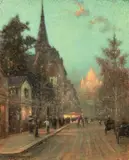 Paris, le Sacré-Coeur by René Billotte, Pastel, sold Apr 2019