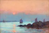 Saint Guénolé by Henri Callot, 1920, Pastel signé, sold Apr 2019