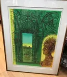 Profil de femme» by Jean Carzou, 1972, Lithographie en couleur signée datée et numerotée, sold Jun 2019