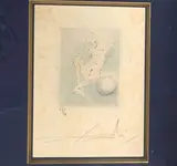 Femme au ballon by Salvador Dalí, Eau-forte et aquatinte signée et numerotée, sold Jun 2019