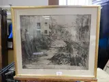 Canal dans la ville by Mariano Fortuny y Madrazo, Eau forte et aquatinte; cachet de l'atelier en bas à droite, sold Jun 2019