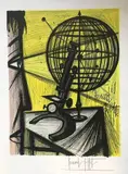 Couple enlacé» by Pierre-Yves Trémois, 1976, Eau-forte et aquatinte sur un support de forme irrégulière, sold Jun 2019