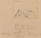 Petit paysage by Zoran Mušič, 1967, Pastel sur papier, sold Jun 2019