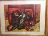 Nature morte by Franz Priking, Lithographie en couleur, sold May 2019