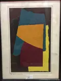 Etude by Christian Bellin, 1963, Gouache et collages, sold May 2019
