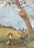 Récupérer le faisan by Fernand Maissen, Aquarelle, fusain et rehaut de gouache, sold May 2019
