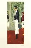 Un serveur by Gabriel Dauchot, Lithographie en couleur signée et numérotée, sold May 2019