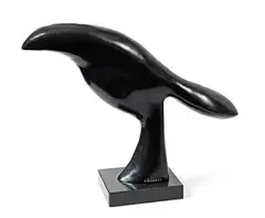 L'affût by Xavier Alvarez, Bronze à patine brune, sold May 2019