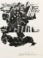 Composition abstraite by Arthur Aesbacher, Lithographie, sold May 2019