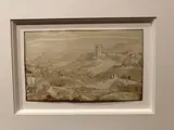 Paysage au pont by Antoine-Laurent Castellan, Lavis brun sur traits de crayon noir, sold Apr 2024