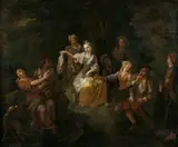 Le jeu du gage touché by Joseph Christophe, Toile, sold Mar 2024