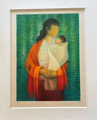 Premier regard by Louis Toffoli, Lithographie sur papier Japon, sold Jul 2024