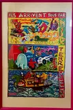 Ils arrivent tous par Air Terre et Mer" by Hervé Di Rosa, 1983, Affiche en couleurs, sold Jul 2024