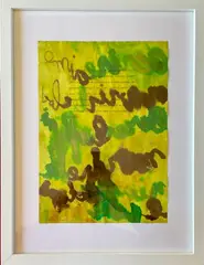 Le poème passe à travers by Dominique Sampiero, Gouache et aquarelle, sold Jul 2024