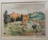 Paysage de Provence en automne by Yves Brayer, Lithographie, sold Jul 2024