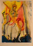 Le cavalier triomphant by Salvador Dalí, 1973, Pointe sèche, lithographie et gaufrage en, sold Jun 2024