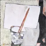 Le pinceau d'aquarelle by Jean Edelmann, 1982, Gouache, aquarelle et encre sur plaque de polystyrène, sold Jun 2024